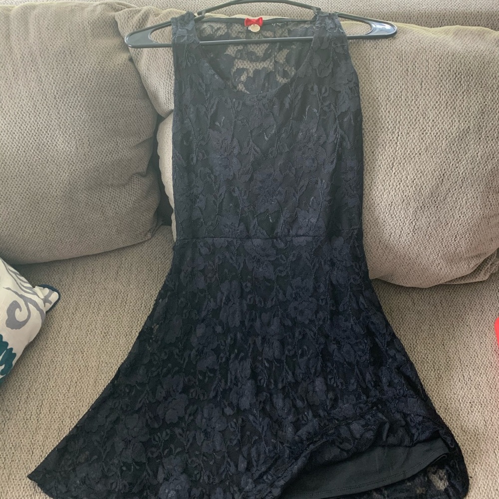 Poof! black lace dress